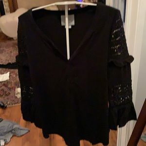 Maeve for Anthropologie lace abd bell sleeve blouse. NWOT .‎ Retsil 68